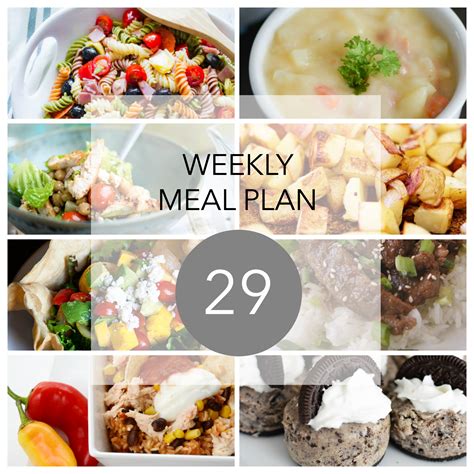 Weekly Meal Plan 29 The Idea Room