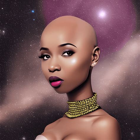 Beautiful African Woman With Full Lips Full Hips And Bald Head That