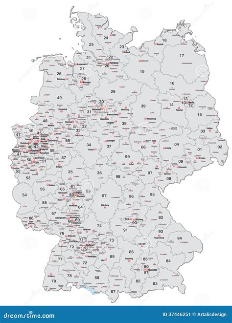 Germany Zip Codes Map