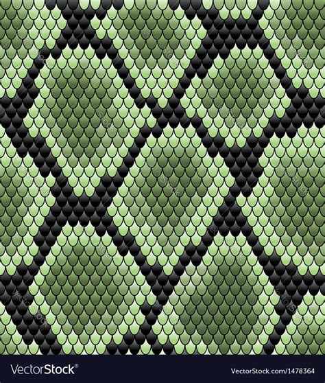 Green Seamless Snake Skin Pattern Royalty Free Vector Image