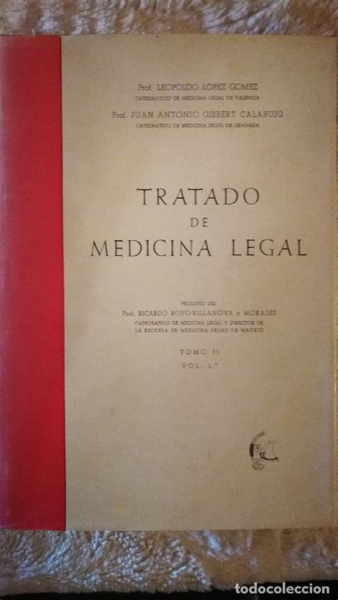 Tratado De Medicina Legal Tomo Ii Vol 1º Le Comprar Libros De