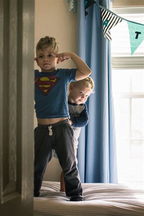 Jen Faith Brown Photography 2 Little Boys Jumping On The Bed