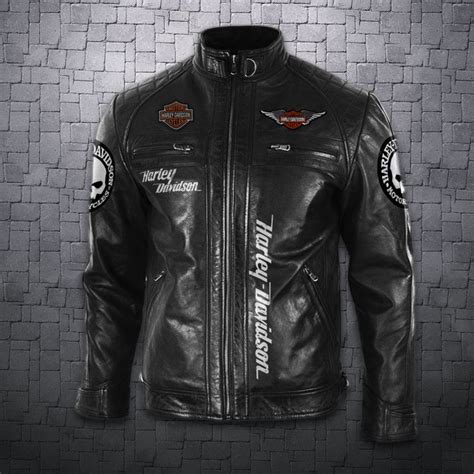 Men S Leather Jacket Harley Davidson In 2020 Leather Jacket Men