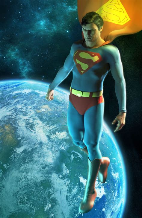Christopher Reeve Superman Illustration Superman Art