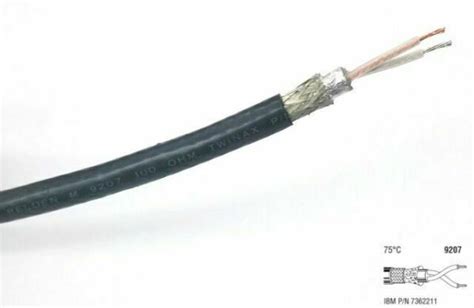 25 Belden 9207 Twinax 100 Ohm Network Cable 25 Foot Length Ibm Pn