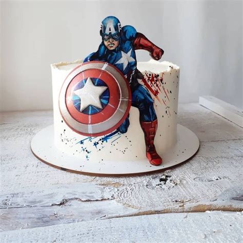 Top Captain America Birthday Cake Latest In Eteachers