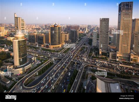 Beijing International Trade Center Stock Photo Alamy