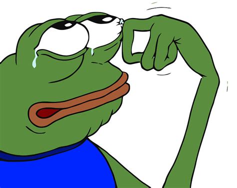 Meme Reaction And Pepe Image Pepe The Frog Wiping Tear 800x636