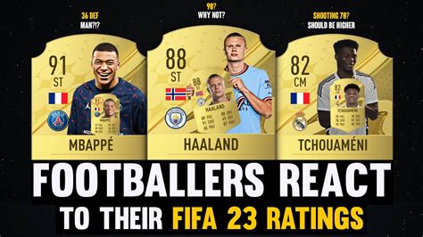 Footballers React To Their Fifa 23 Ratings 😲🔥 Ft Haaland Mbappé