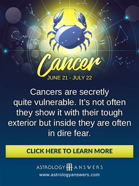 Pin By Astrology Answers Horoscopes On Cancer Facts Cancer