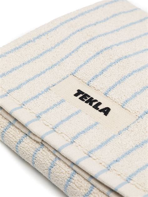Tekla Striped Terry Cloth Towel Farfetch