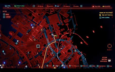 Cyberpunk 2077 Legendary Items Map