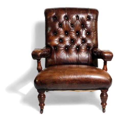 We have several different styles, colors, sizes and construction available. Pair of Leather Library Chairs at 1stdibs