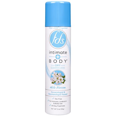 Fds Intimate Body Dry Feminine Deodorant Spray White Blossom 2oz