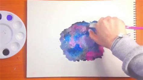 Galaxy Watercolor Painting Tutorial Youtube