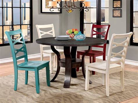 Transitional Round Dining Table Fa518 Urban Transitional Dining