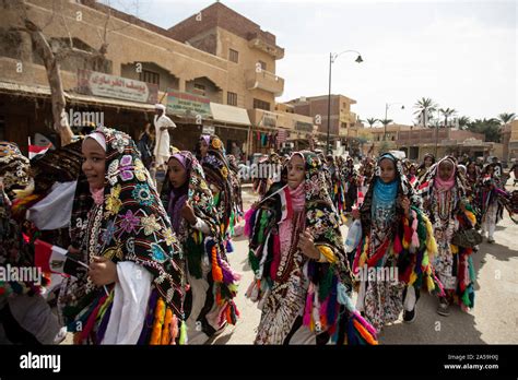 Siwa Egypt 17th Oct 2019 Young Girls Wearing Traditional Siwan