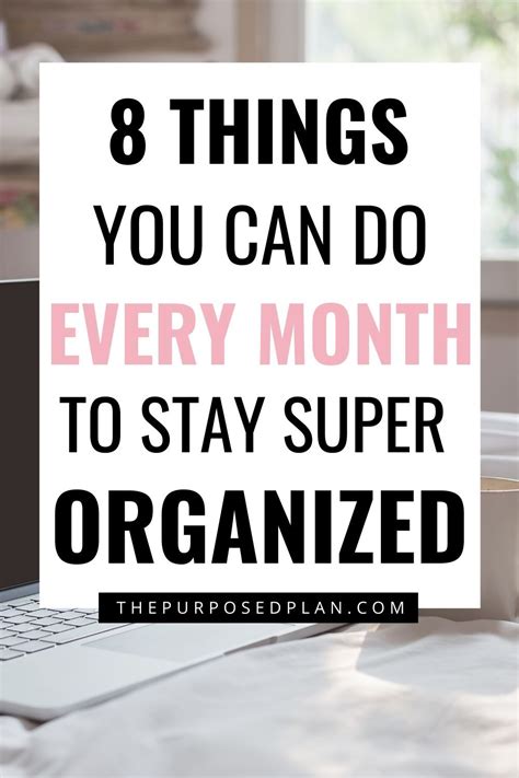 8 Things To Do At The Beginning Of The Month To Stay Organized Here