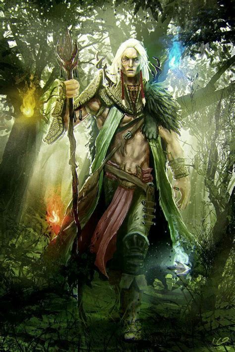 Klearn Soural Wood Elf Druid Micre High Fantasy Fantasy Rpg