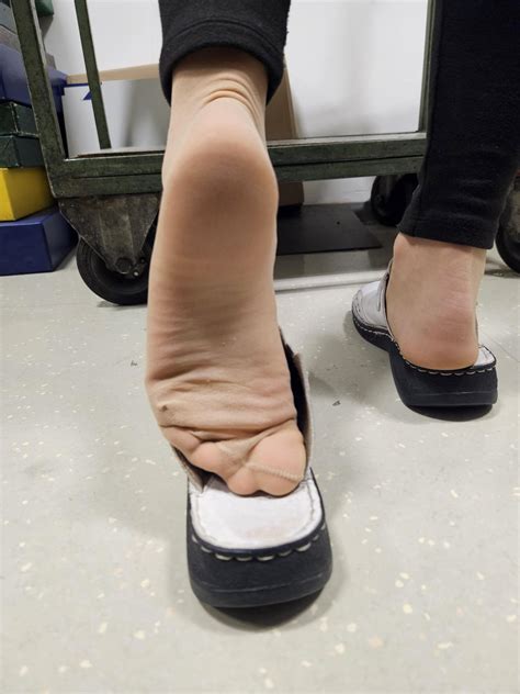 My Feet In Nylons At Work Rnylonfeetlove