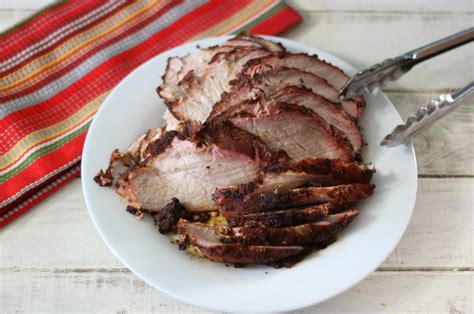 If your pork roast has a thick layer of fat on the outside, cut about half of it away so that it's a thinner layer. Smoked Pork Sirloin Tip Roast