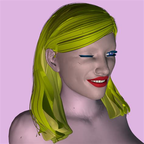 stl file nude smiling girl winking・3d print design to download・cults