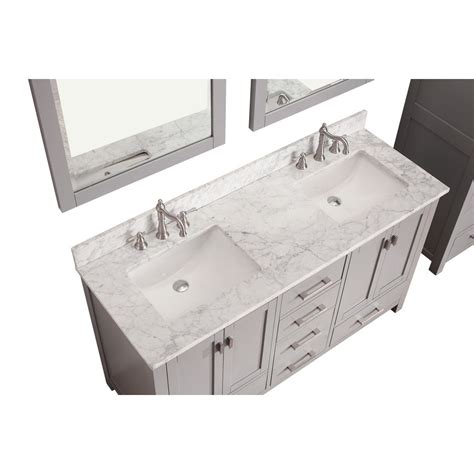Shop Avanity Modero Chilled Gray Undermount Double Sink Poplar Bathroom