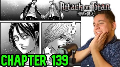 Attack On Titan Chapter 139 Reaction Farewell Youtube