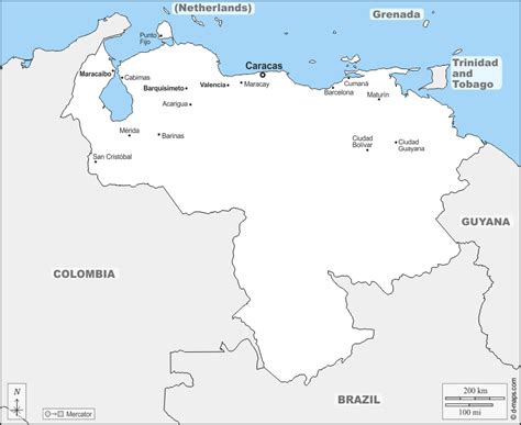 Venezuela Mapa Gratuito Mapa Mudo Gratuito Mapa En Blanco Gratuito