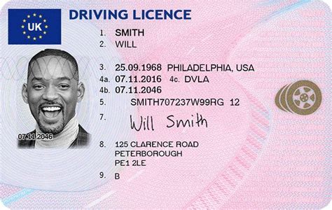 Editable Fake Driving Licence Template