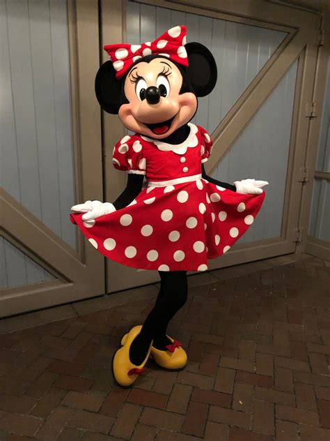 Caught Minnie Mouse Right Before Closing Rdisneyland