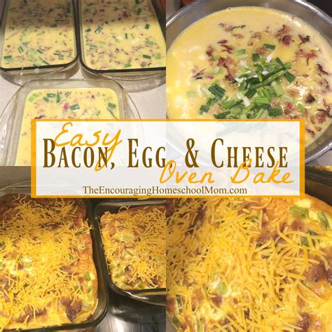 Easy Bacon Egg And Cheese Oven Bake Recipe Large