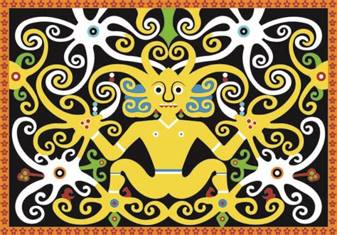 Dayak Pattern Vector 164026 Vector Art At Vecteezy