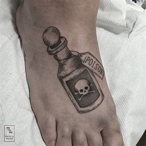 18 Sinister Poison Bottle Tattoos Tattoodo