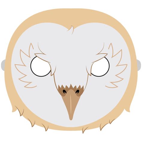 Barn Owl Mask Template Free Printable Papercraft Templates
