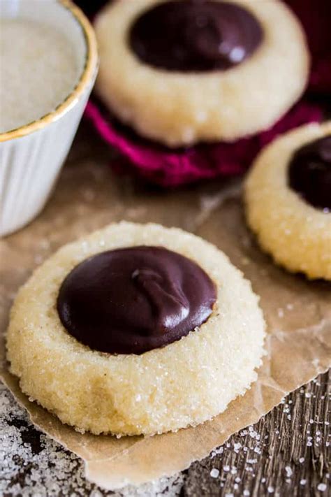 Chocolate Thumbprint Cookies Sugar Spun Run