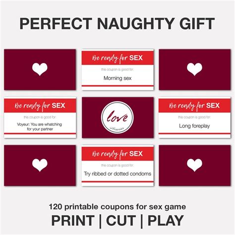 120 Coupons Dirty Sex Game For Couple Printable Christmas Etsy