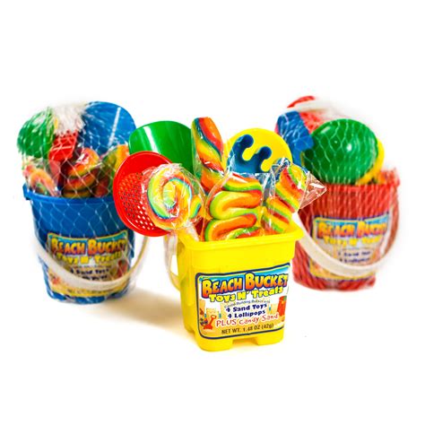 Beach Bucket Toy N Treats Candy Beach Pail 12ct Sweet City Candy