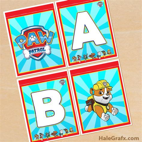 Paw Patrol Happy Birthday Banner Printable Free