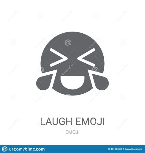 Laugh Emoji Icon Trendy Laugh Emoji Logo Concept On White Background