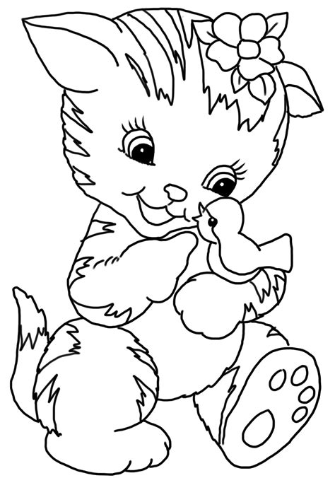 Come on, let's make them come alive with these free printable cat coloring pages. Cat Coloring Pages