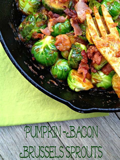 Pumpkin Bacon Brussels Sprouts Cooking With Books