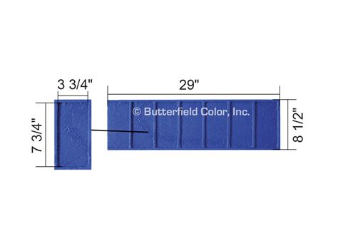 Butterfield Color New Brick Soldier Course Concrete Stamp