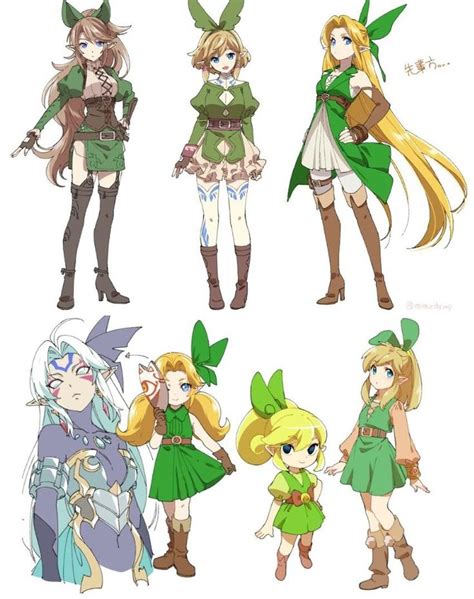Rule 63 Links From All Across Time The Legend Of Zelda