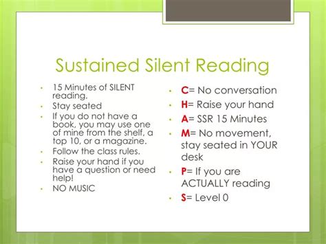 Ppt Sustained Silent Reading Powerpoint Presentation Id2159197