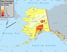 Population Density Map Of Alaska - Topographic Map World