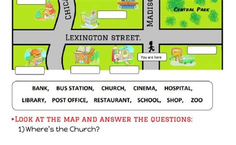 Giving Directions Interactive Worksheet English Worksheets For Kids