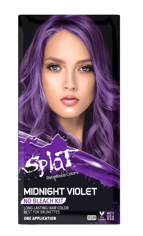 Splat Complete Kit Ombre Rain Semi Permanent Purple Pink Hair Dye With Bleach
