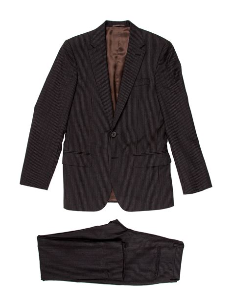 Louis Vuitton Pinstripe Wool Two Piece Suit Clothing Lou105821