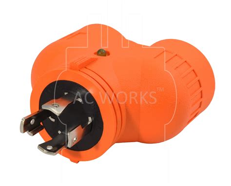 Ac Works® Generator V Duo Adapter L14 30p To 2 L5 30r Ac Connectors